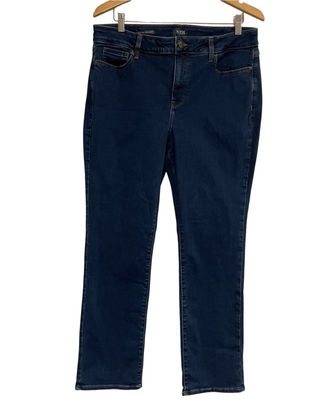 NYDJ Size 16P Petite Marilyn Straight Quinn Style PPRIMS8517 Women’s Blue Jeans